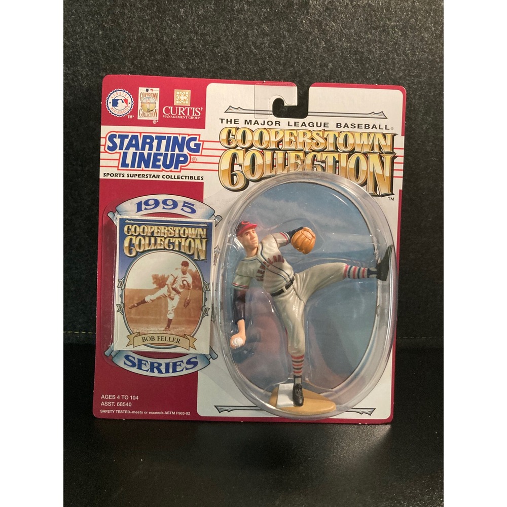 1995 Starting Lineup Cooperstown Collection Bob Feller Cleveland Indians Kenner